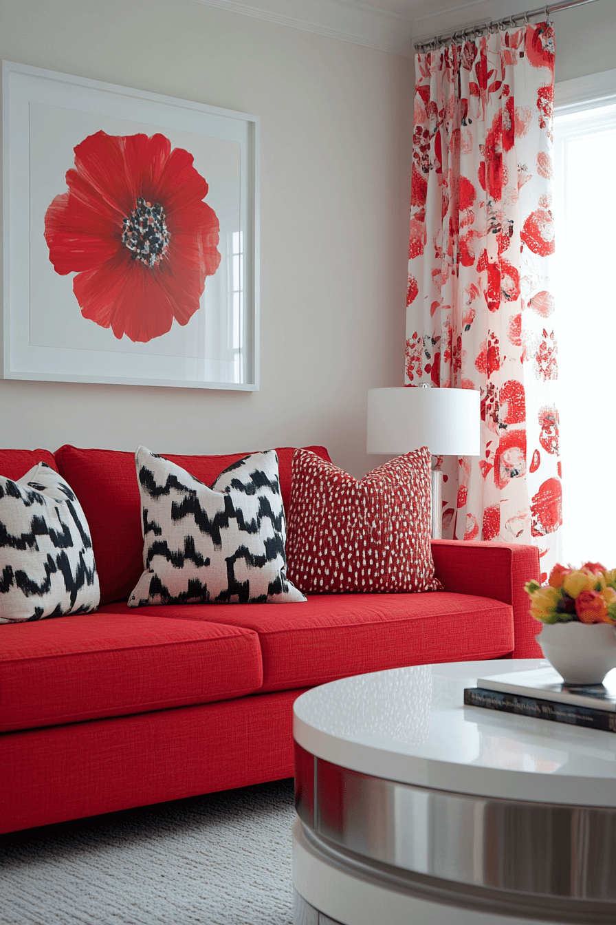 29 Red Couch Living Rooms That Bring Bold Style and Cozy Warmth 23 red couch living room