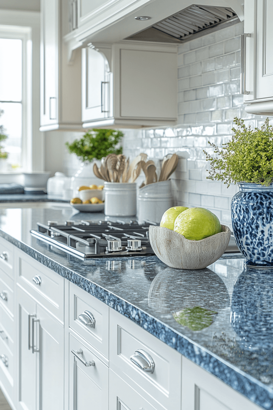 blue granite countertops