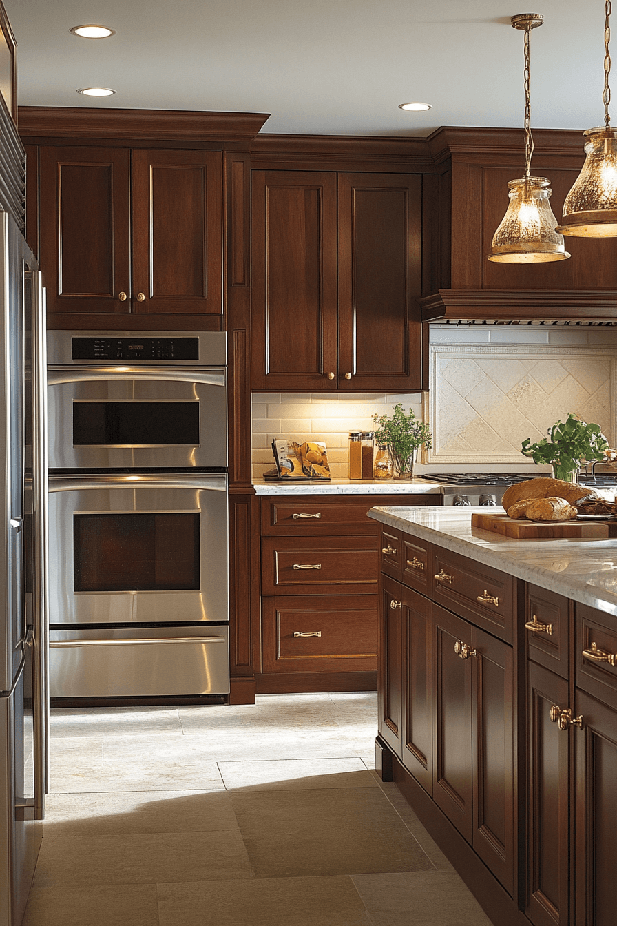 cherry wood kitchen cabinets