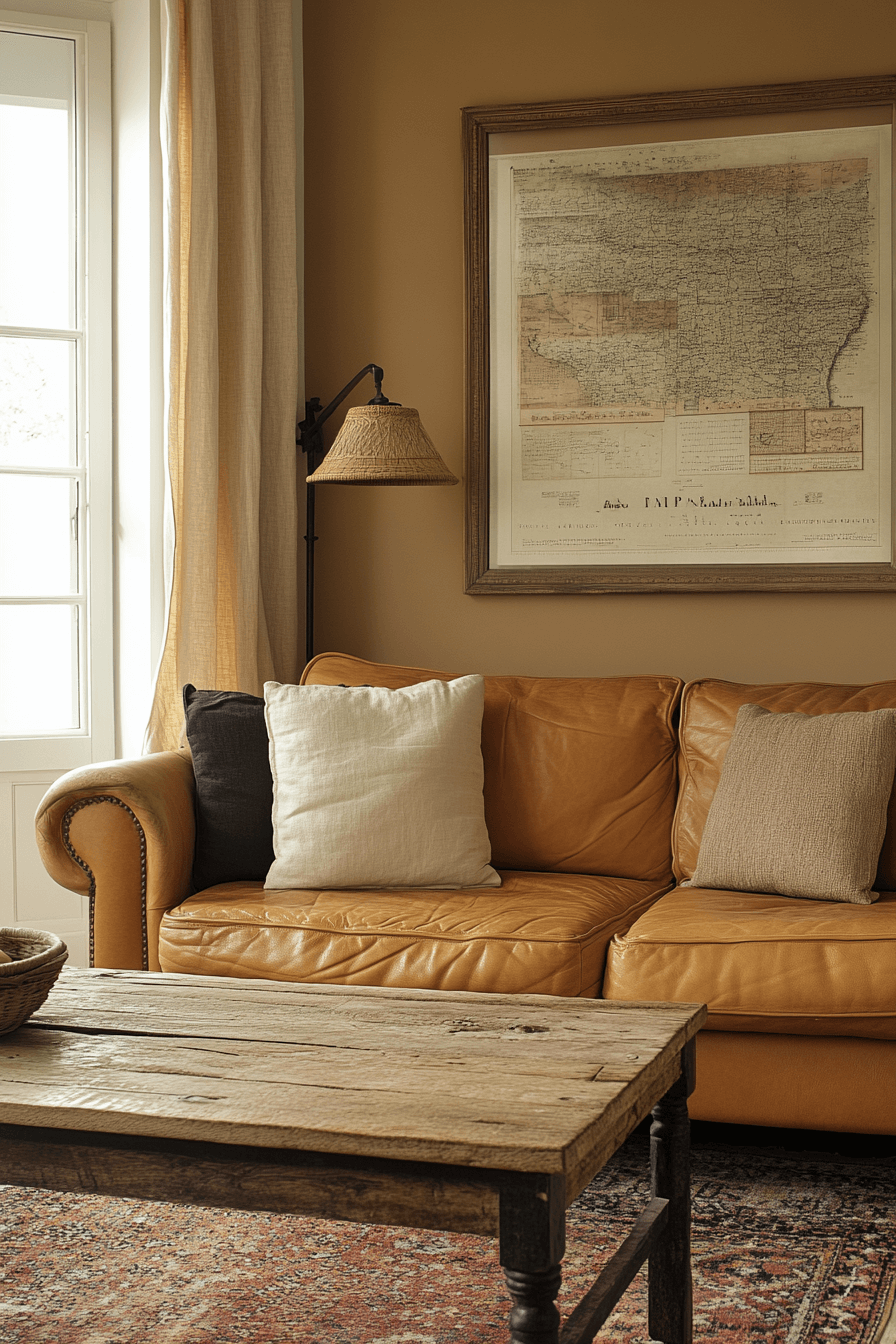 29 Cognac Couch Living Room Ideas That Bring Warm Elegance And Lasting ...