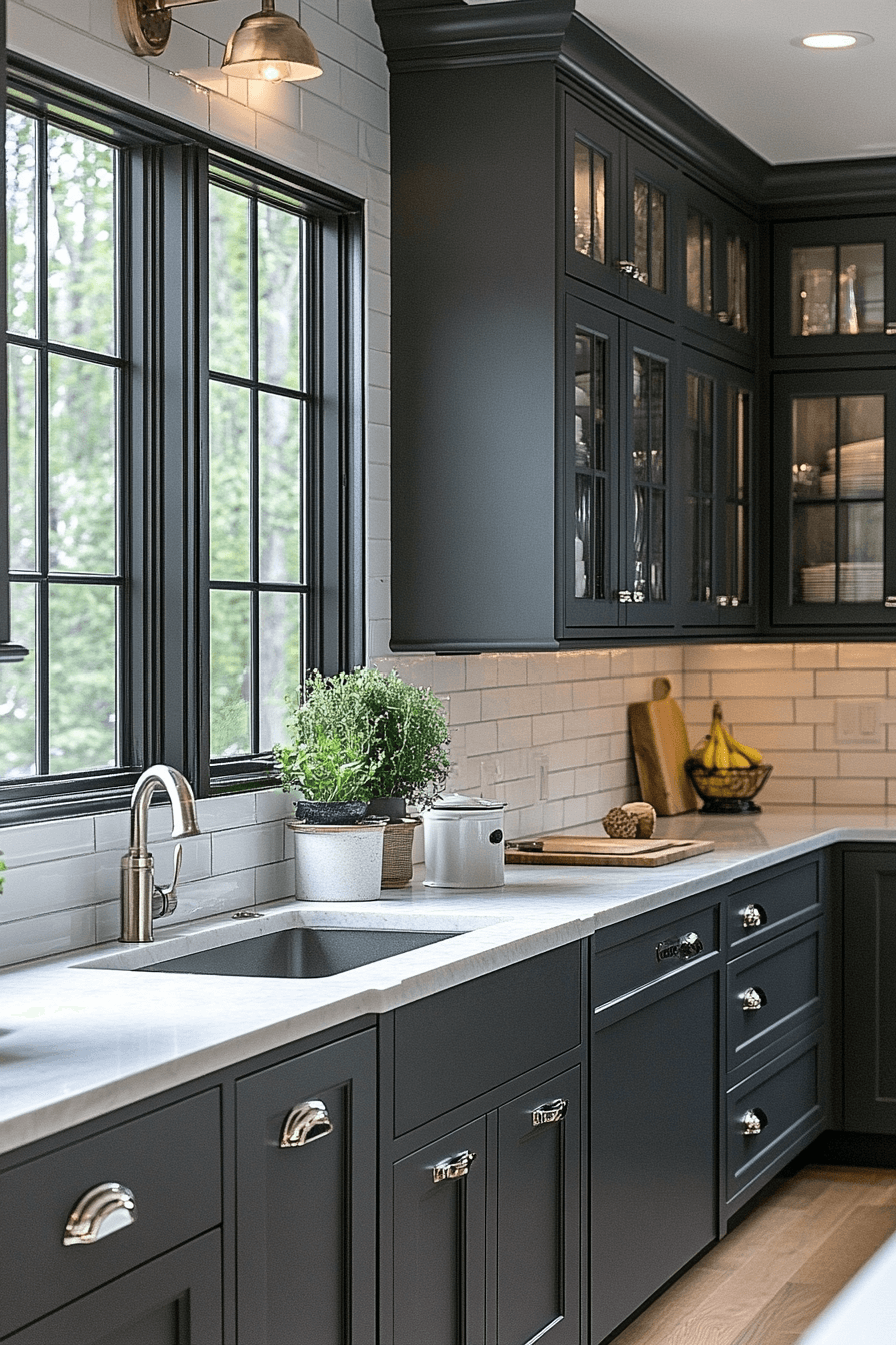 29 Charcoal Gray Kitchen Cabinets That Blend Modern Style with Cozy Elegance 24 charcoal gray kitchen cabinets