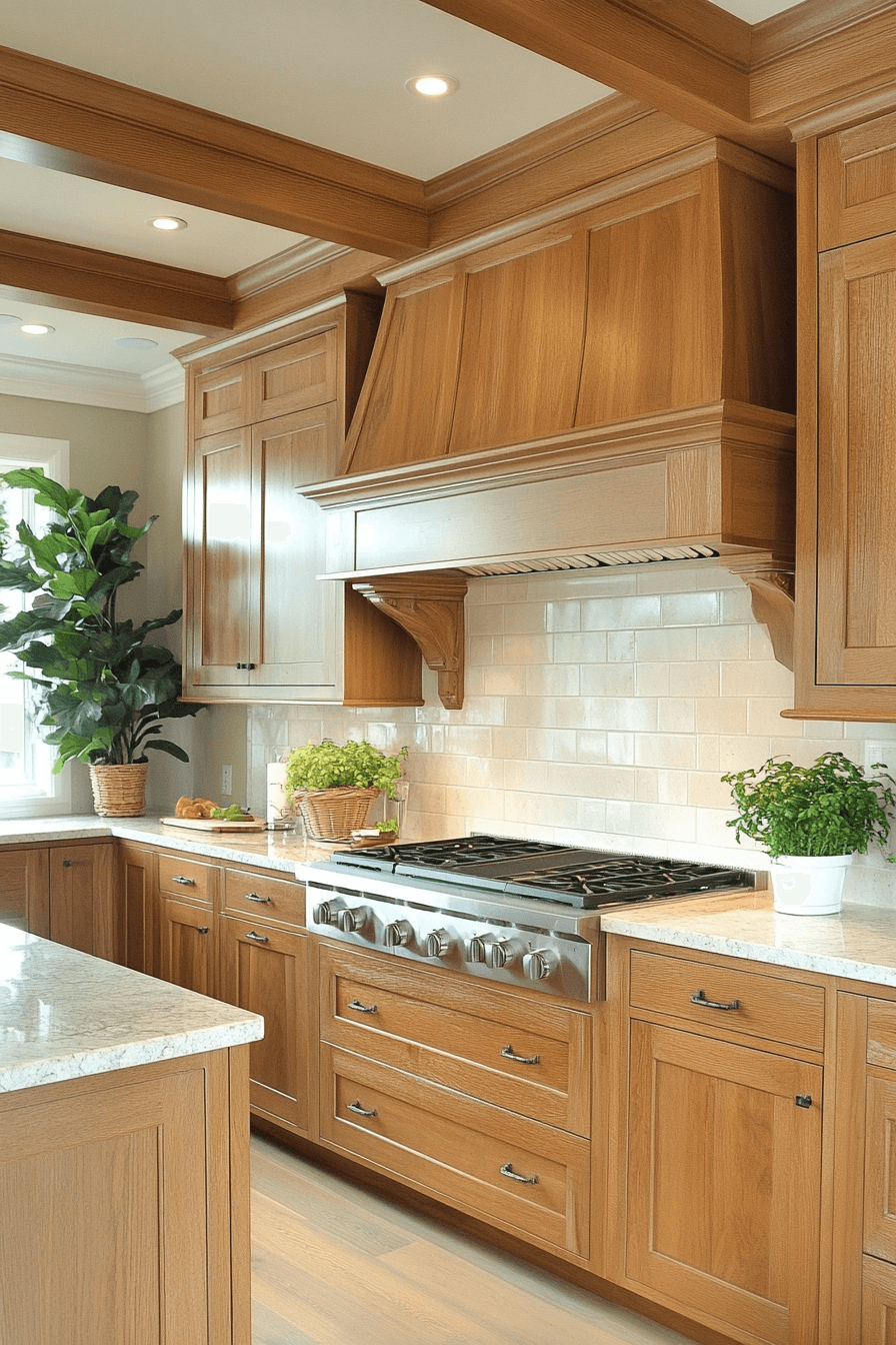 29 Warm Wood Kitchen Cabinets That Bring Natural Beauty and Cozy Charm 24 warm wood kitchen cabinets