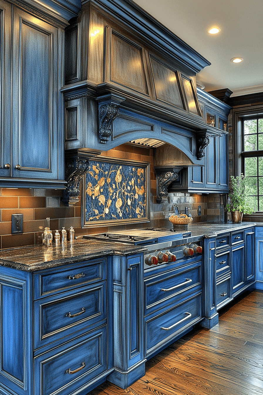 29 Blue Grey Kitchen Cabinets That Bring Cool Elegance and Everyday Comfort 25 blue grey kitchen cabinets