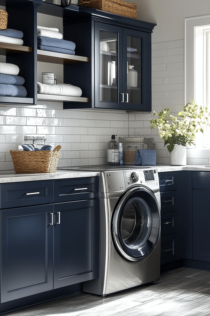 29 Blue Laundry Room Inspirations That Spark Happiness Every Wash Day ...
