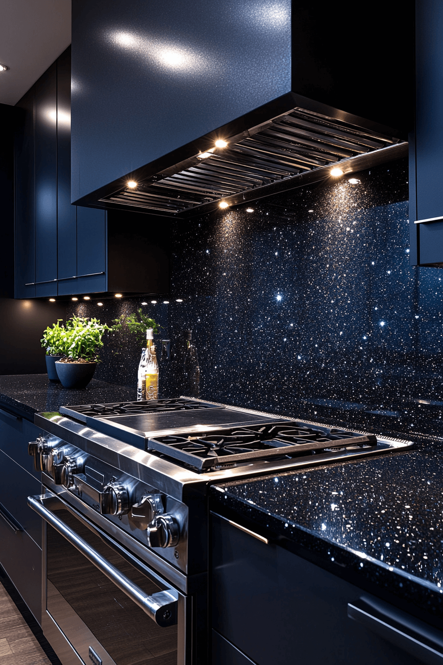 stone backsplash kitchen