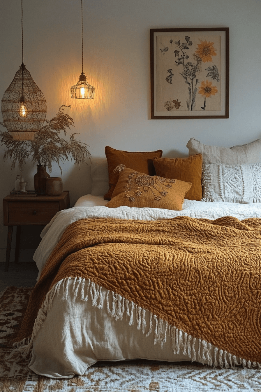cozy boho bedroom