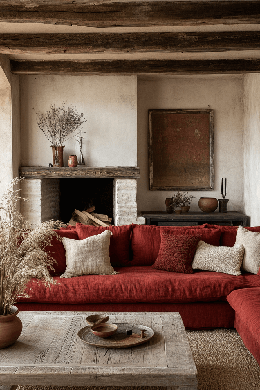 29 Red Couch Living Rooms That Bring Bold Style and Cozy Warmth 25 red couch living room