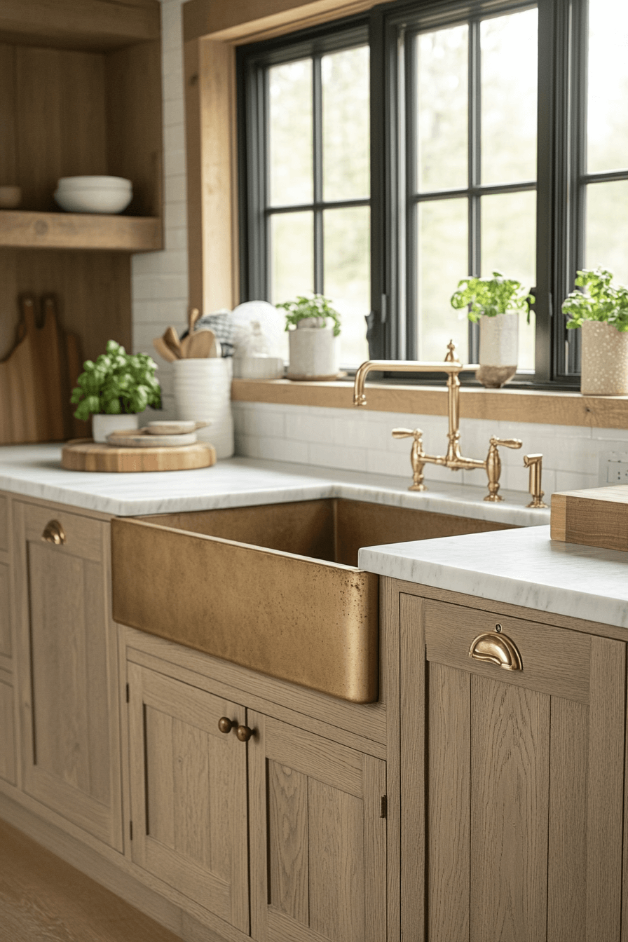 pale oak kitchen cabinets
