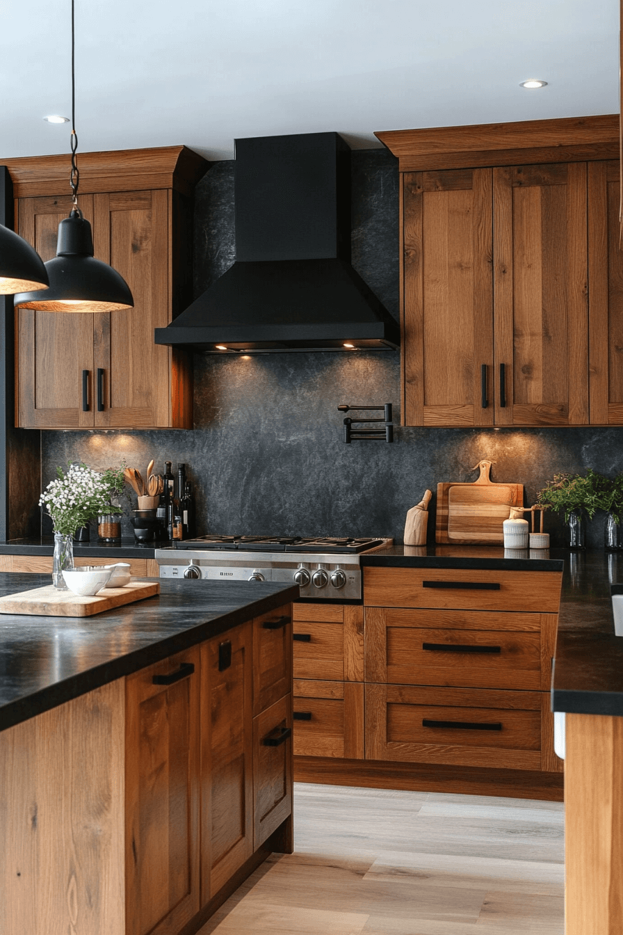 cherry wood kitchen cabinets