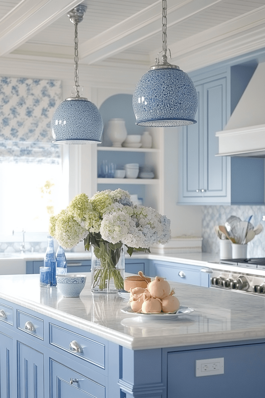 29 Blue and White Kitchen Cabinets That Bring Fresh Style and Lasting Charm 26 blue and white kitchen cabinets