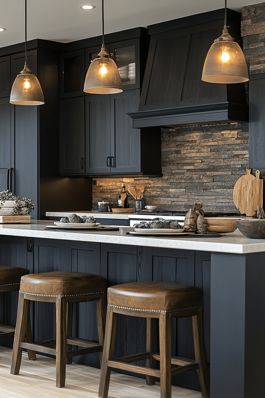 29 Charcoal Kitchen Cabinets That Bring Modern Charm and Timeless Style 26 charcoal kitchen cabinets