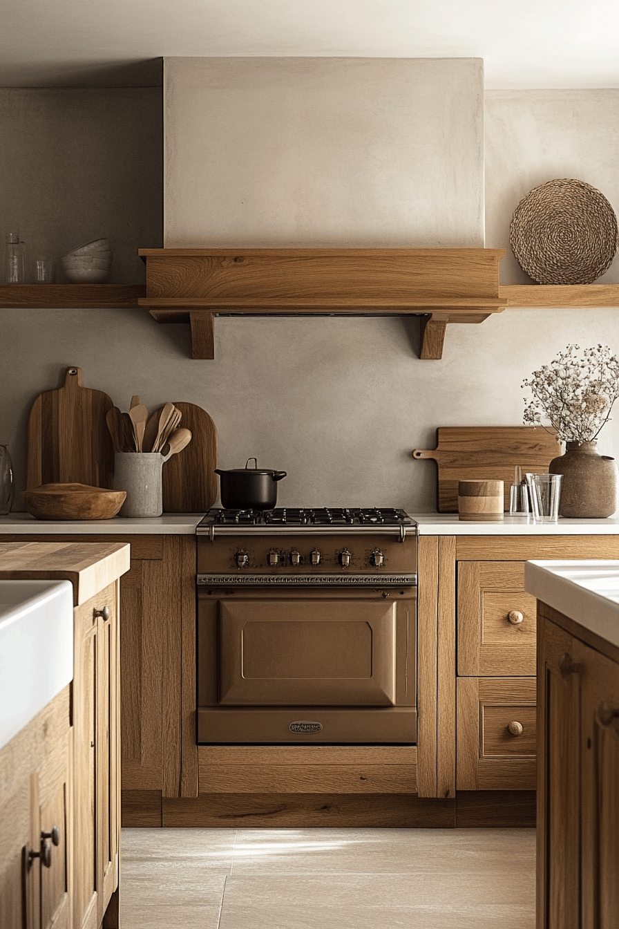 pale oak kitchen cabinets