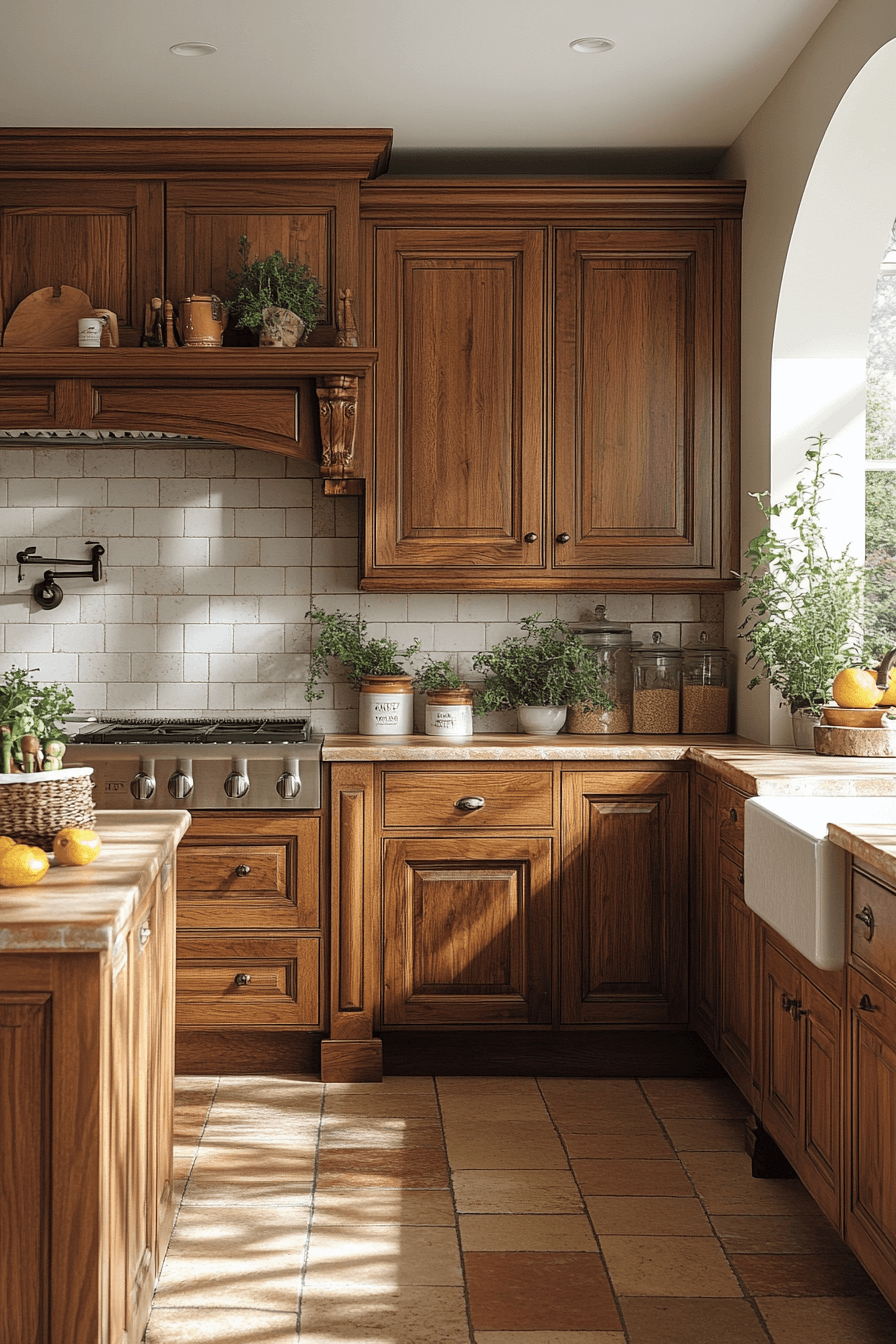 29 Golden Oak Kitchen Cabinets That Add Warmth, Glow, and Lasting Style 27 golden oak kitchen cabinets