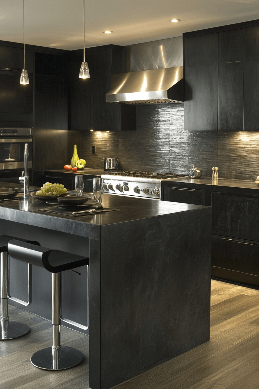 29 Charcoal Kitchen Cabinets That Bring Modern Charm and Timeless Style 27 charcoal kitchen cabinets