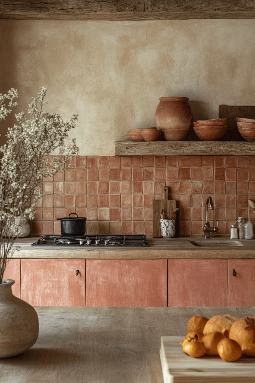 29 Terracotta Kitchen Cabinets That Warm Your Home with Rustic Charm 27 terracotta kitchen cabinets