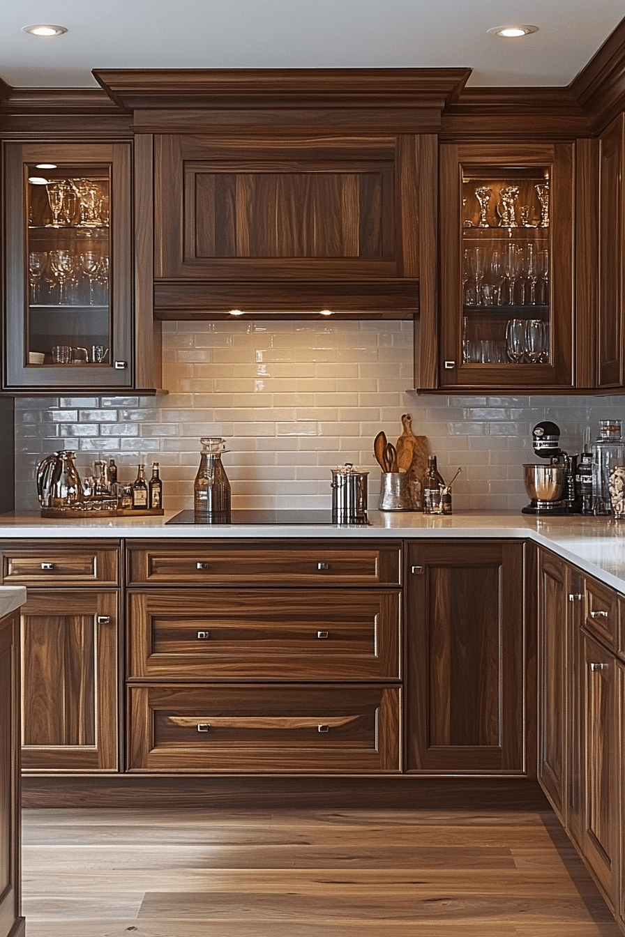 29 Dark Walnut Kitchen Cabinets That Bring Timeless Elegance and Charm 27 dark walnut kitchen cabinets