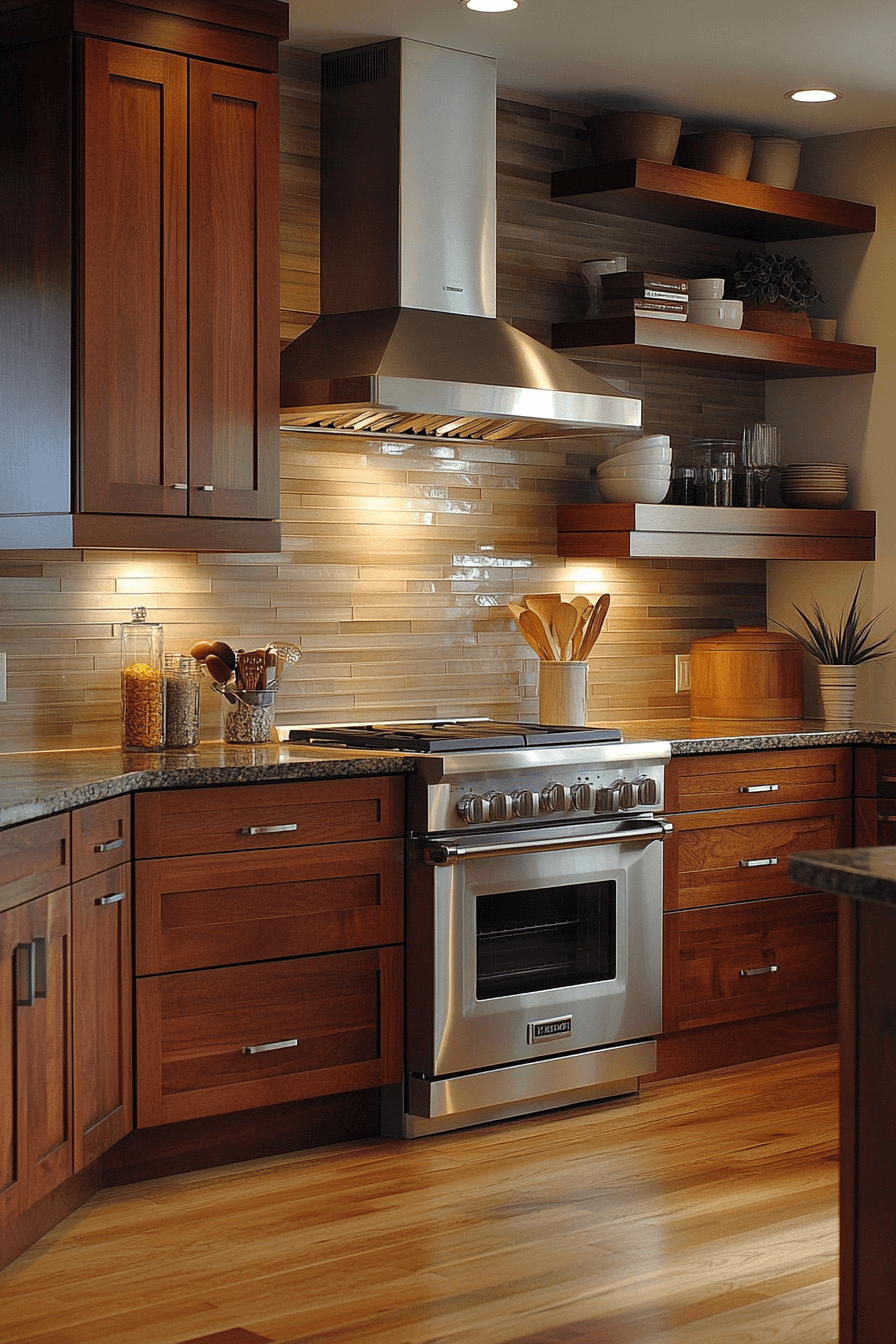 cherry wood kitchen cabinets