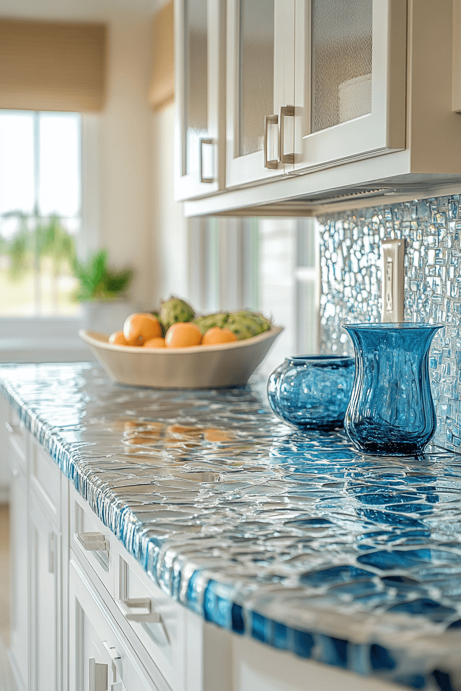29 Recycled Glass Countertops That Bring Eco-Friendly Beauty And Modern ...