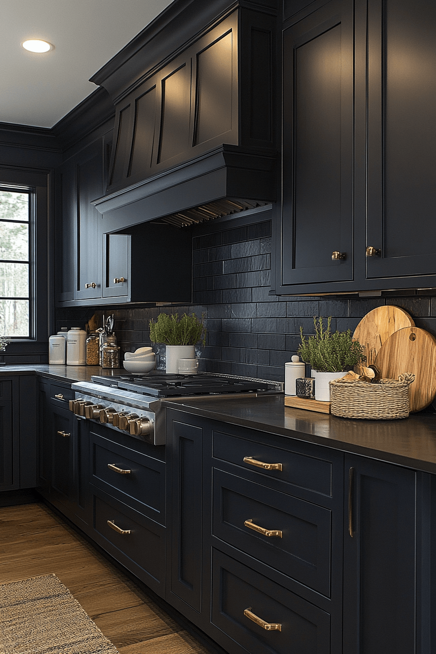 29 Charcoal Kitchen Cabinets That Bring Modern Charm and Timeless Style 28 charcoal kitchen cabinets