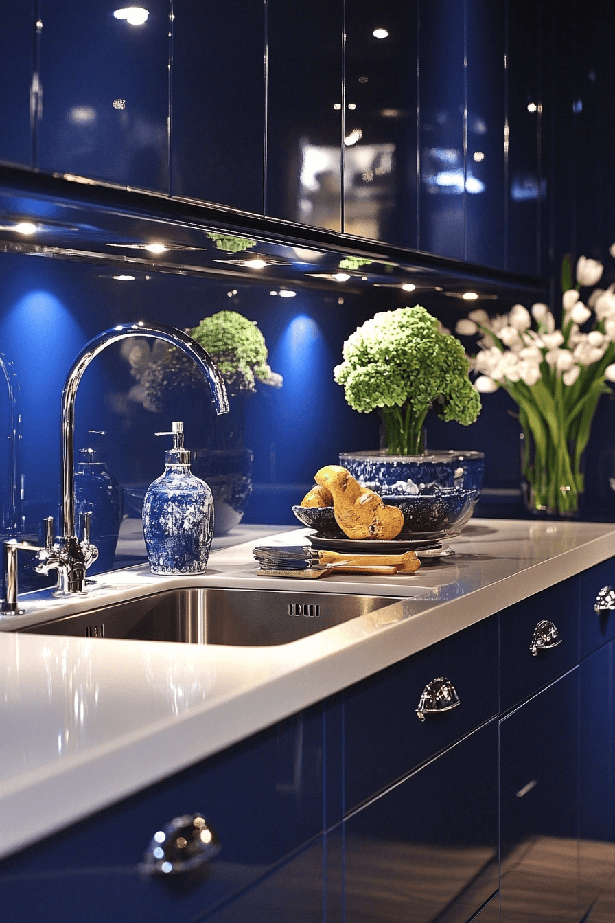29 Blue and White Kitchen Cabinets That Bring Fresh Style and Lasting Charm 28 blue and white kitchen cabinets
