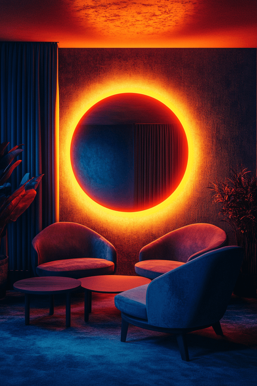 dark cottagecore living room