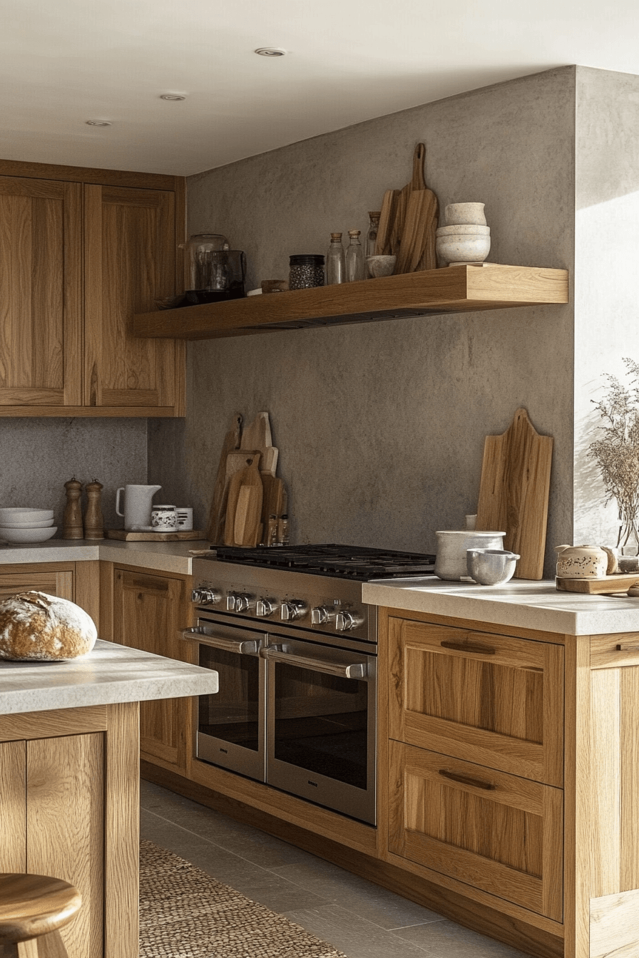 light oak kitchen cabinets