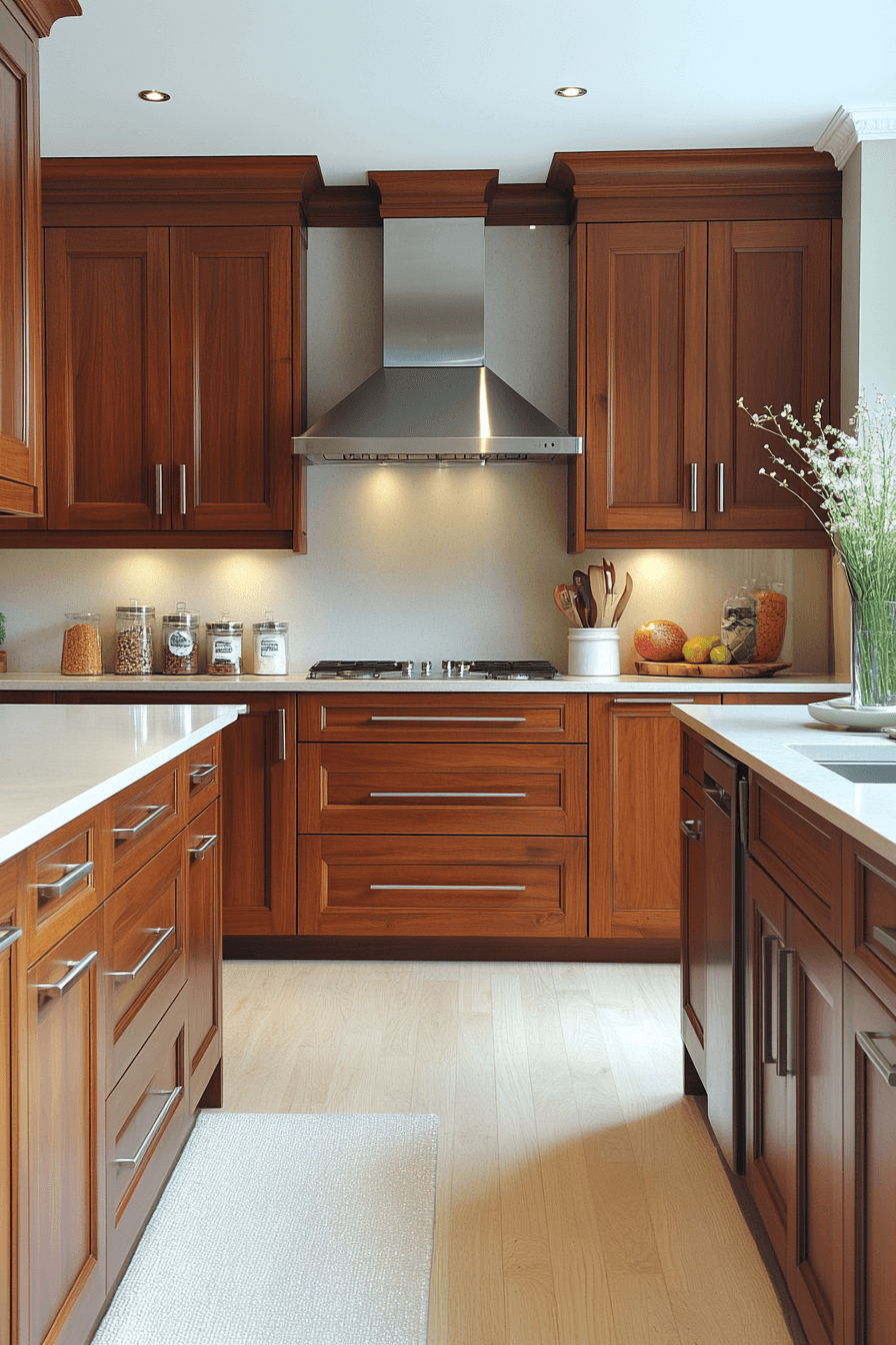 cherry wood kitchen cabinets