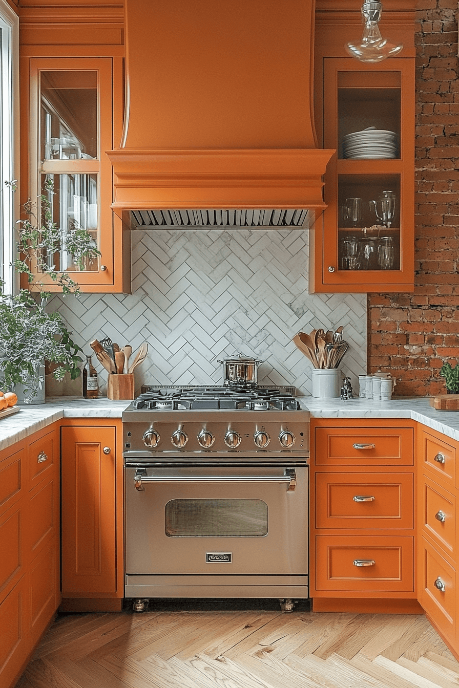 29 Terracotta Kitchen Cabinets That Warm Your Home with Rustic Charm 28 terracotta kitchen cabinets