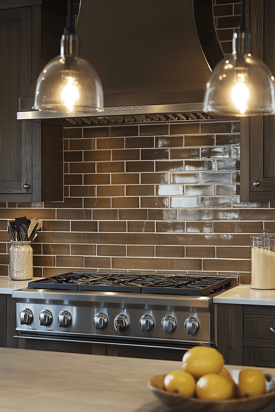 rustic kitchen backsplash