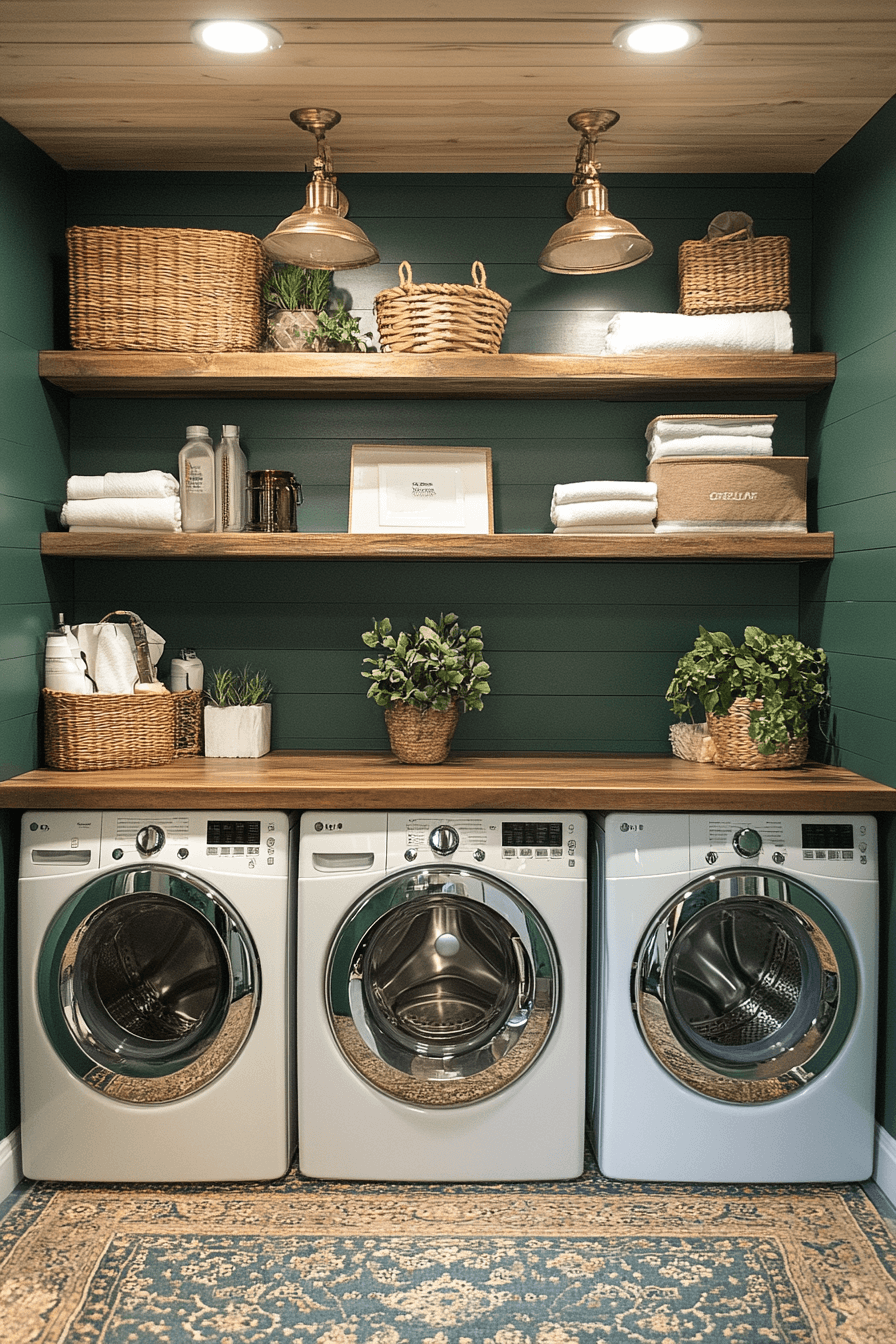 29 Green Laundry Room Designs For A Cheerful And Refreshing Space ...