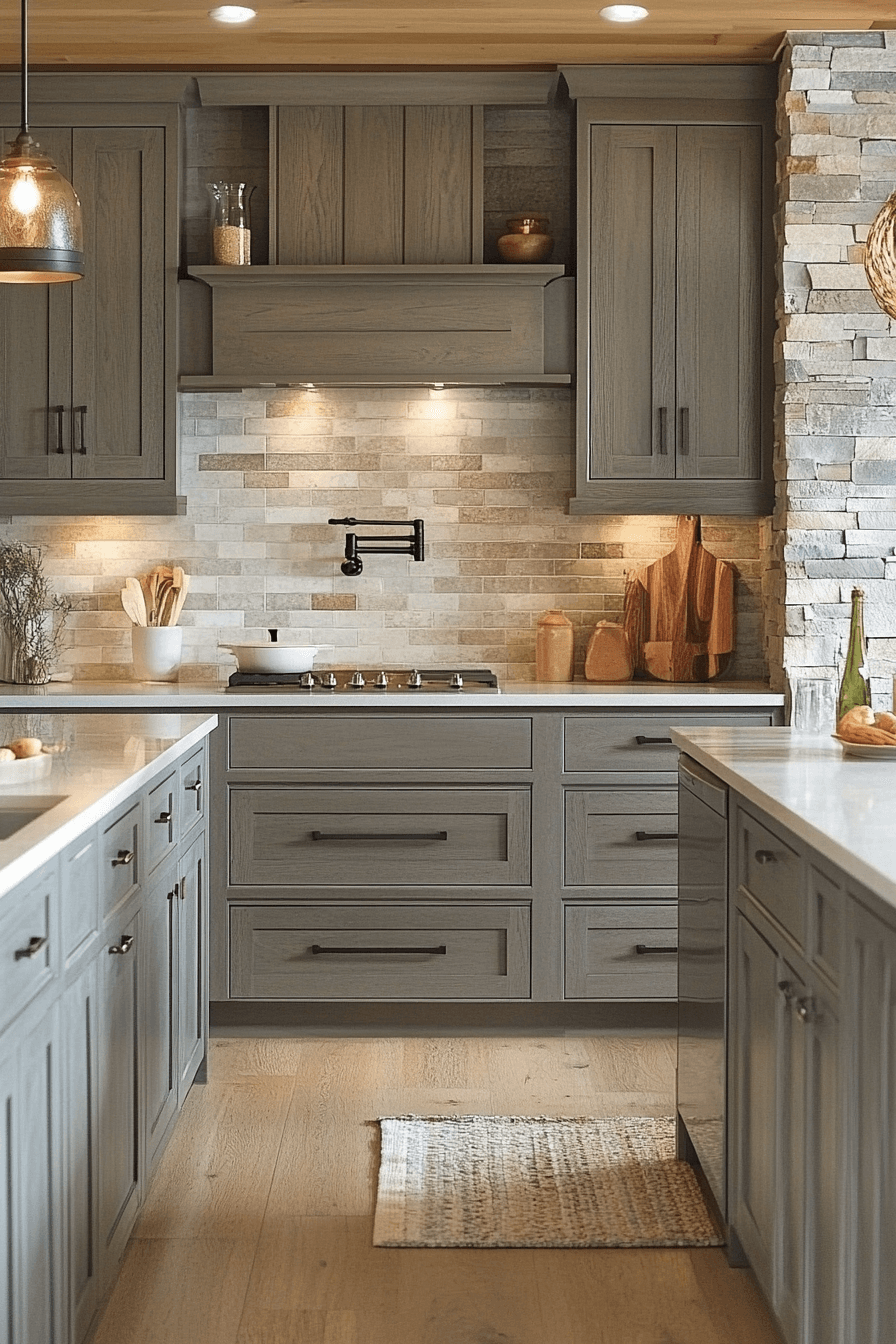 pale oak kitchen cabinets