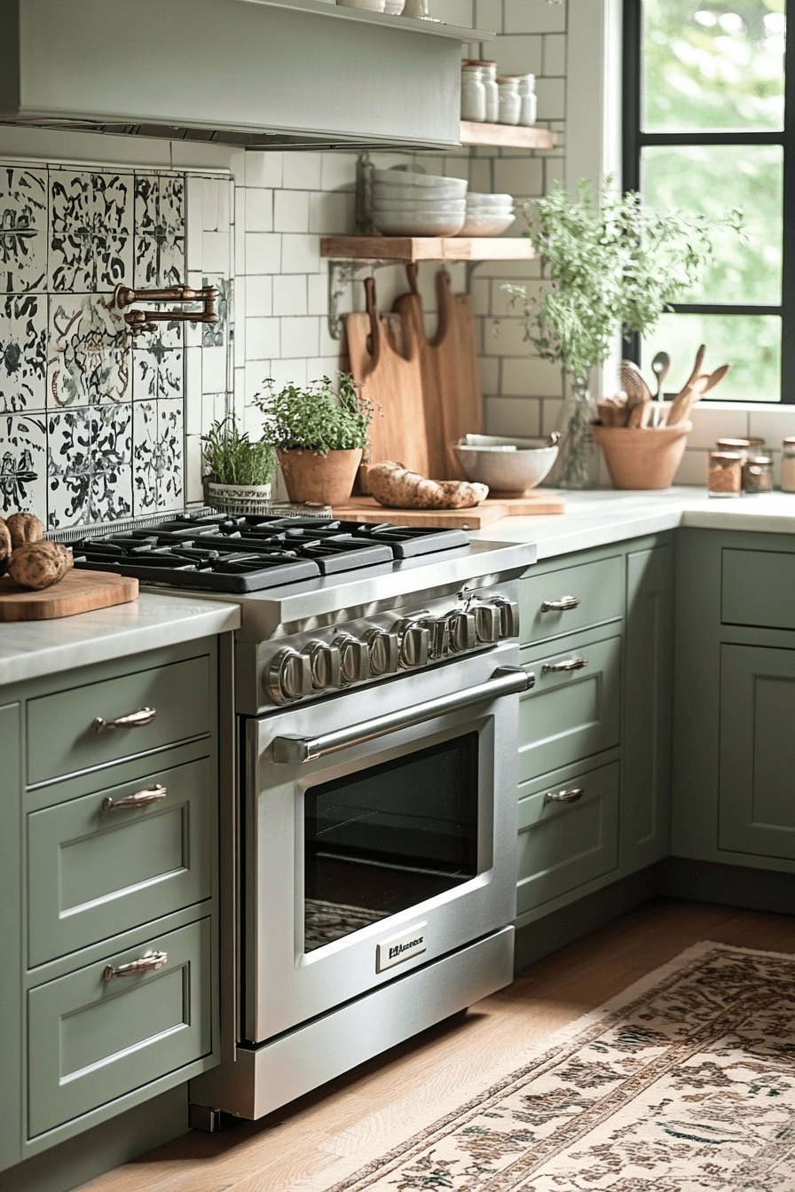 29 Clary Sage Kitchen Cabinets That Bring Fresh Style and Calm Elegance 29 clary sage kitchen cabinets