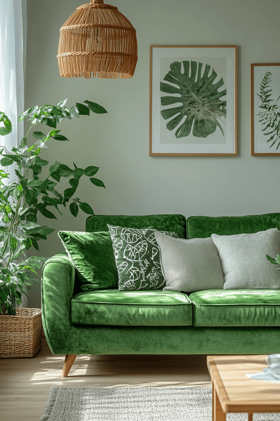 29 Green Couch Living Room Ideas That Bring Fresh Energy and Timeless Style 29 green couch living room ideas