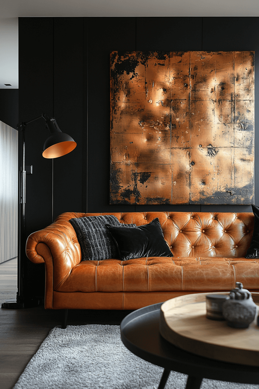 29 Cognac Couch Living Room Ideas That Bring Warm Elegance And Lasting ...