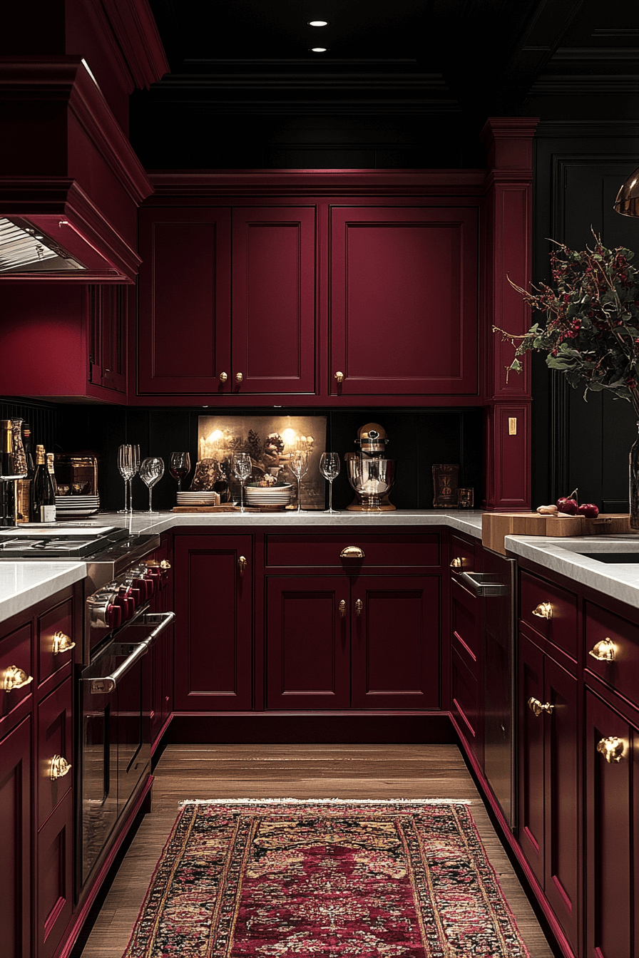29 Burgundy Kitchen Cabinets Design Ideas for a Bold and Beautiful Space 3 burgundy kitchen cabinets