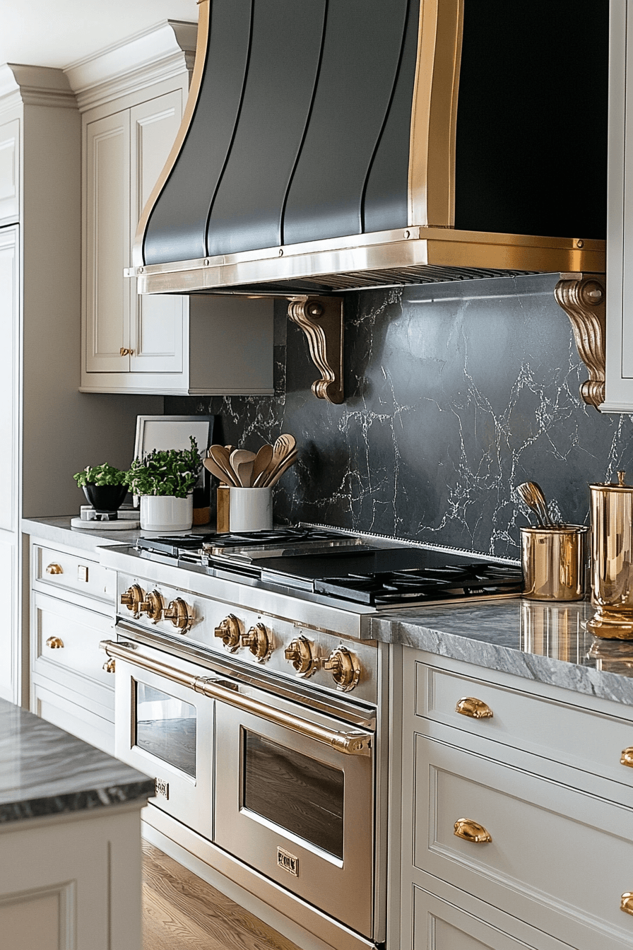 grey and white kitchen cabinets