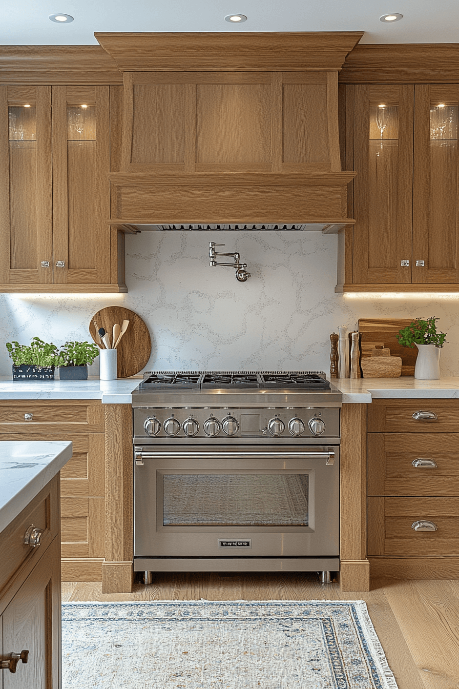 29 Golden Oak Kitchen Cabinets That Add Warmth, Glow, and Lasting Style 3 golden oak kitchen cabinets