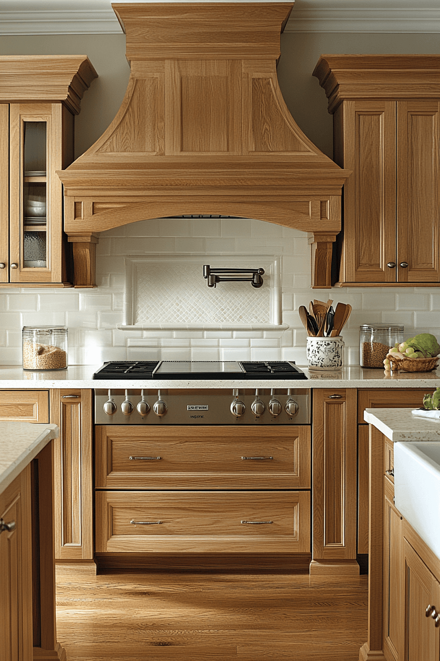 pale oak kitchen cabinets