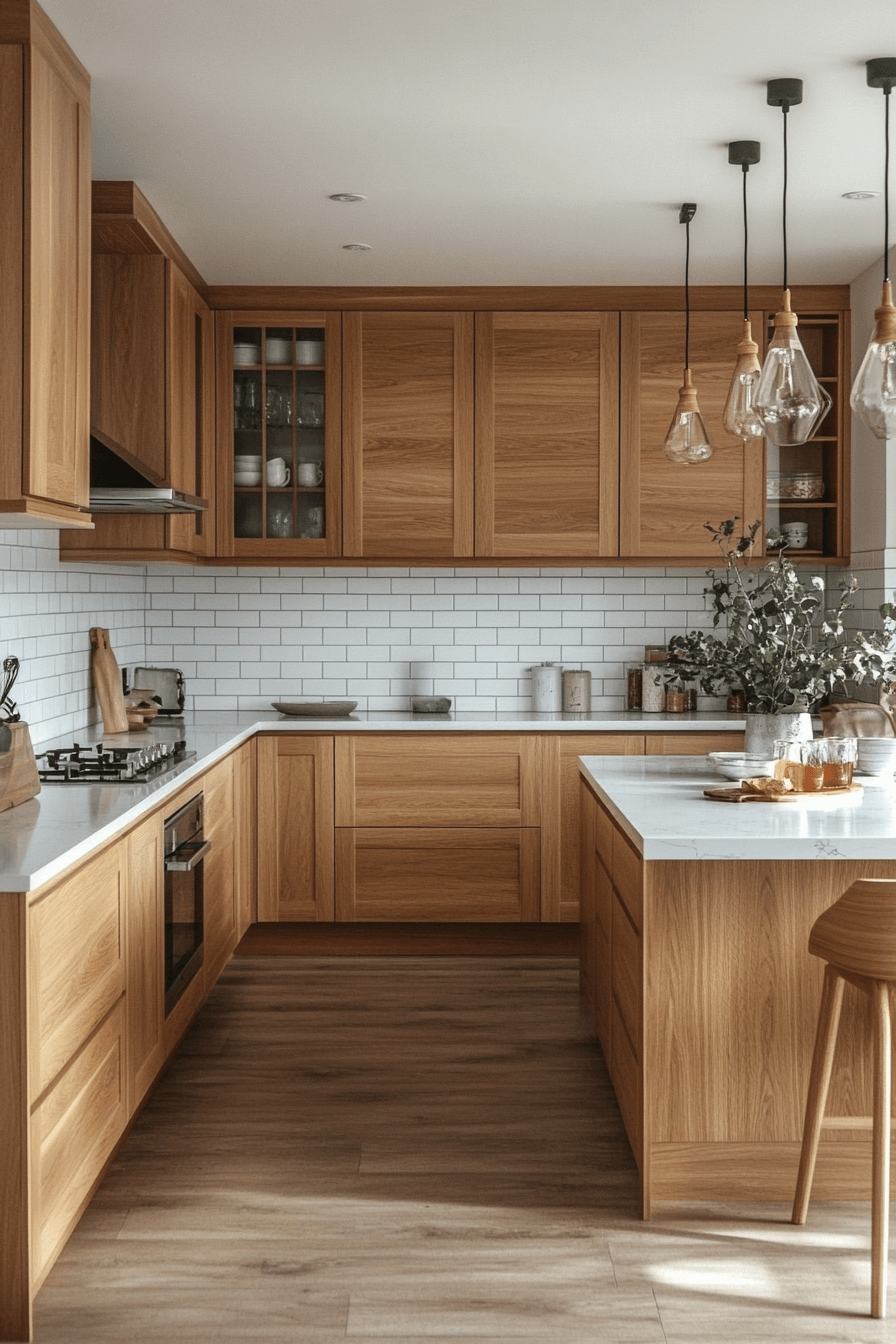 light oak kitchen cabinets