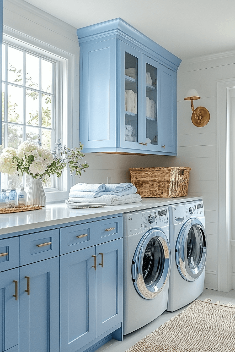 29 Blue Laundry Room Inspirations That Spark Happiness Every Wash Day ...