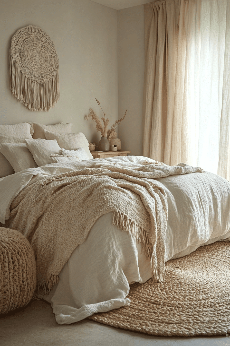 cozy boho bedroom