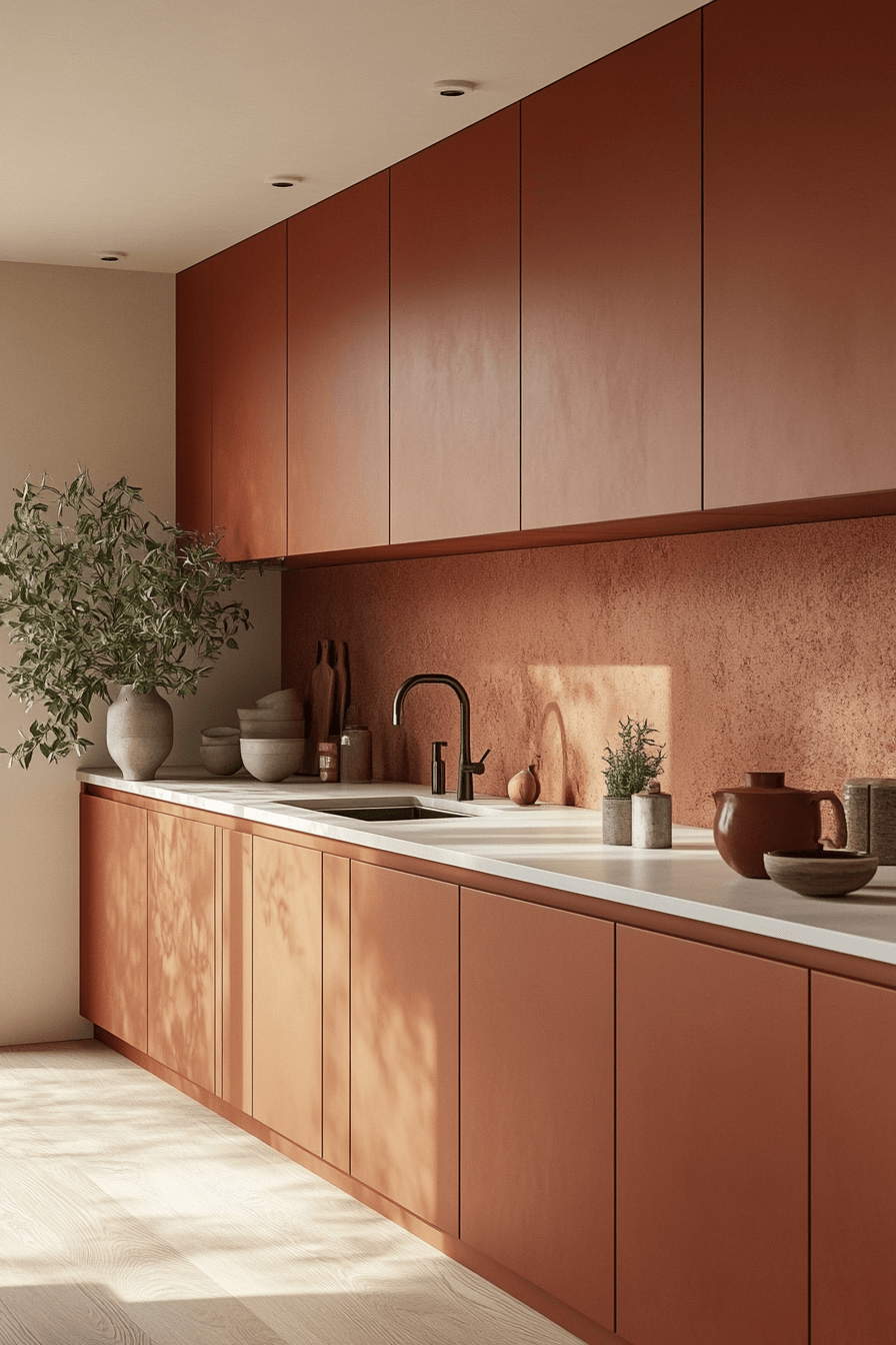 29 Terracotta Kitchen Cabinets That Warm Your Home with Rustic Charm 3 terracotta kitchen cabinets