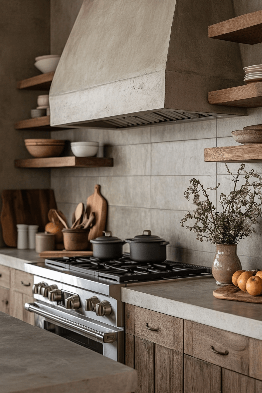 rustic kitchen backsplash