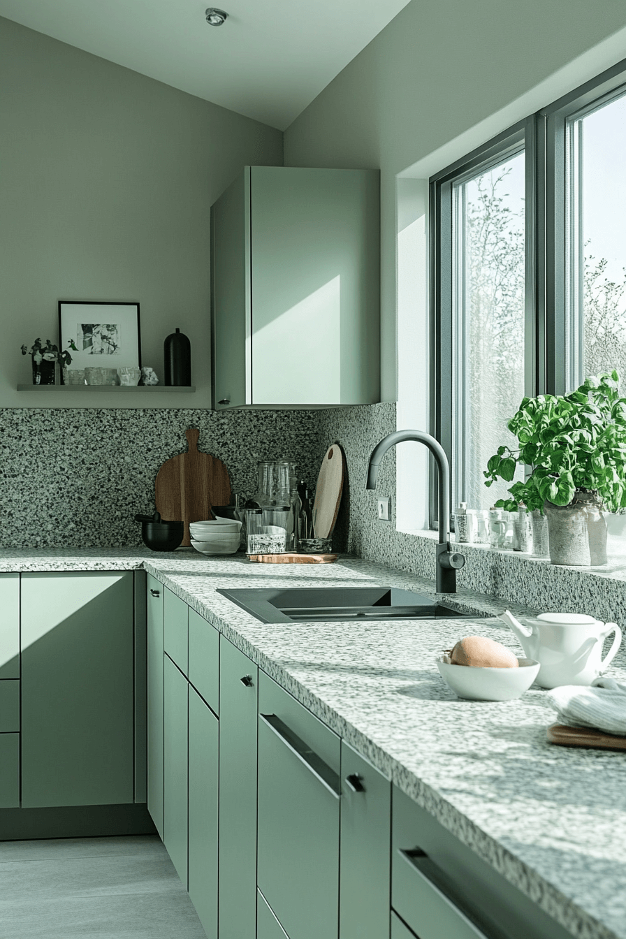 29 Mint Green Kitchen Cabinets That Bring Fresh Charm and Cheerful Style 4 mint green kitchen cabinets