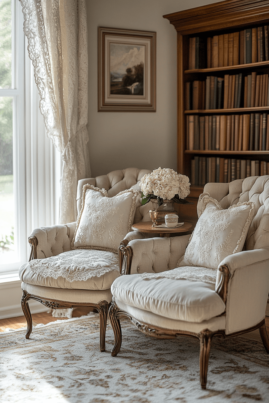 29 Granny Chic Living Rooms That Overflow with Charm and Cozy Style 4 granny chic living room