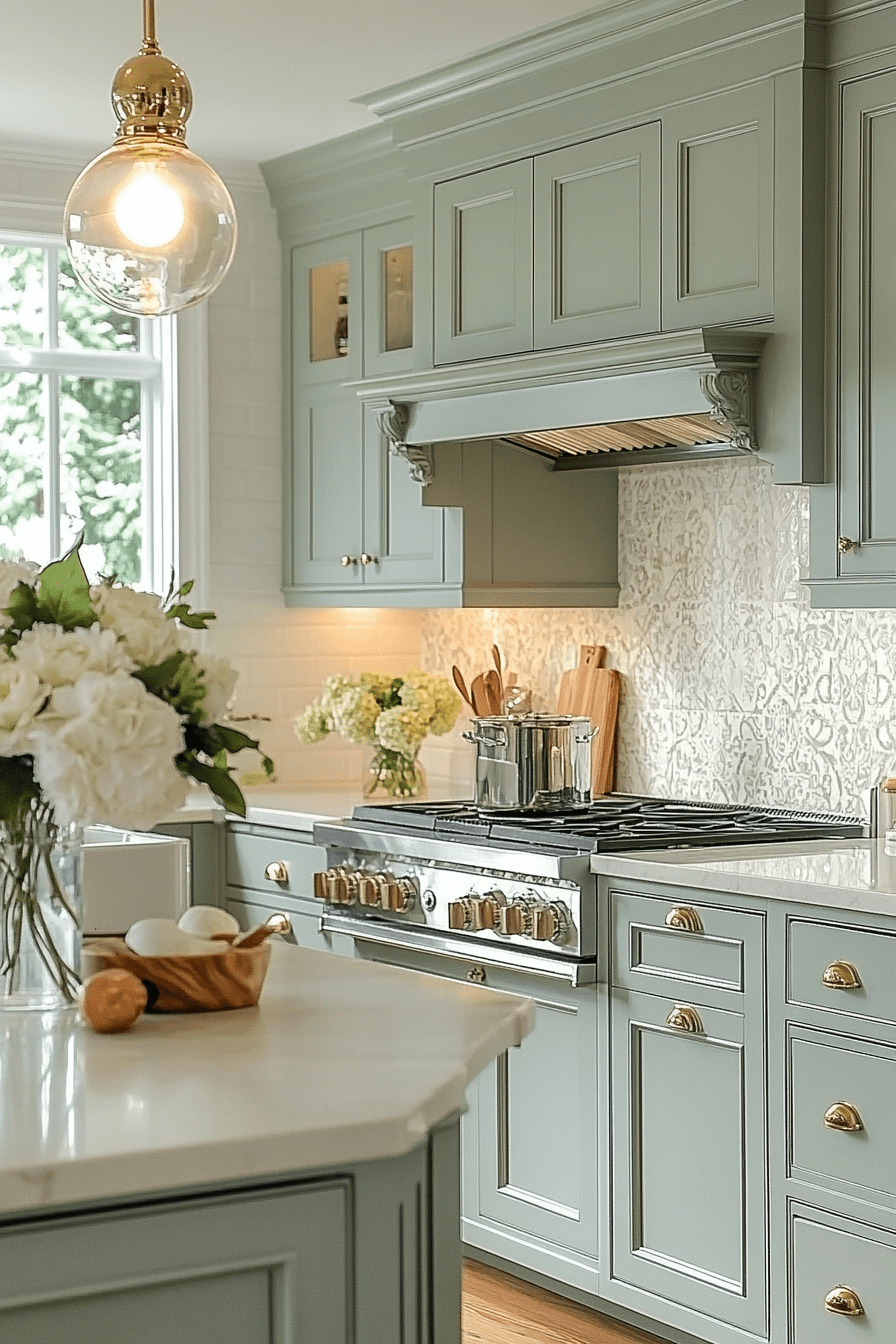29 Clary Sage Kitchen Cabinets That Bring Fresh Style and Calm Elegance 4 clary sage kitchen cabinets