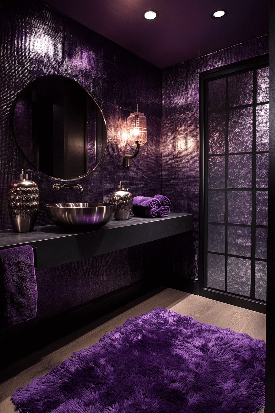 moody powder room