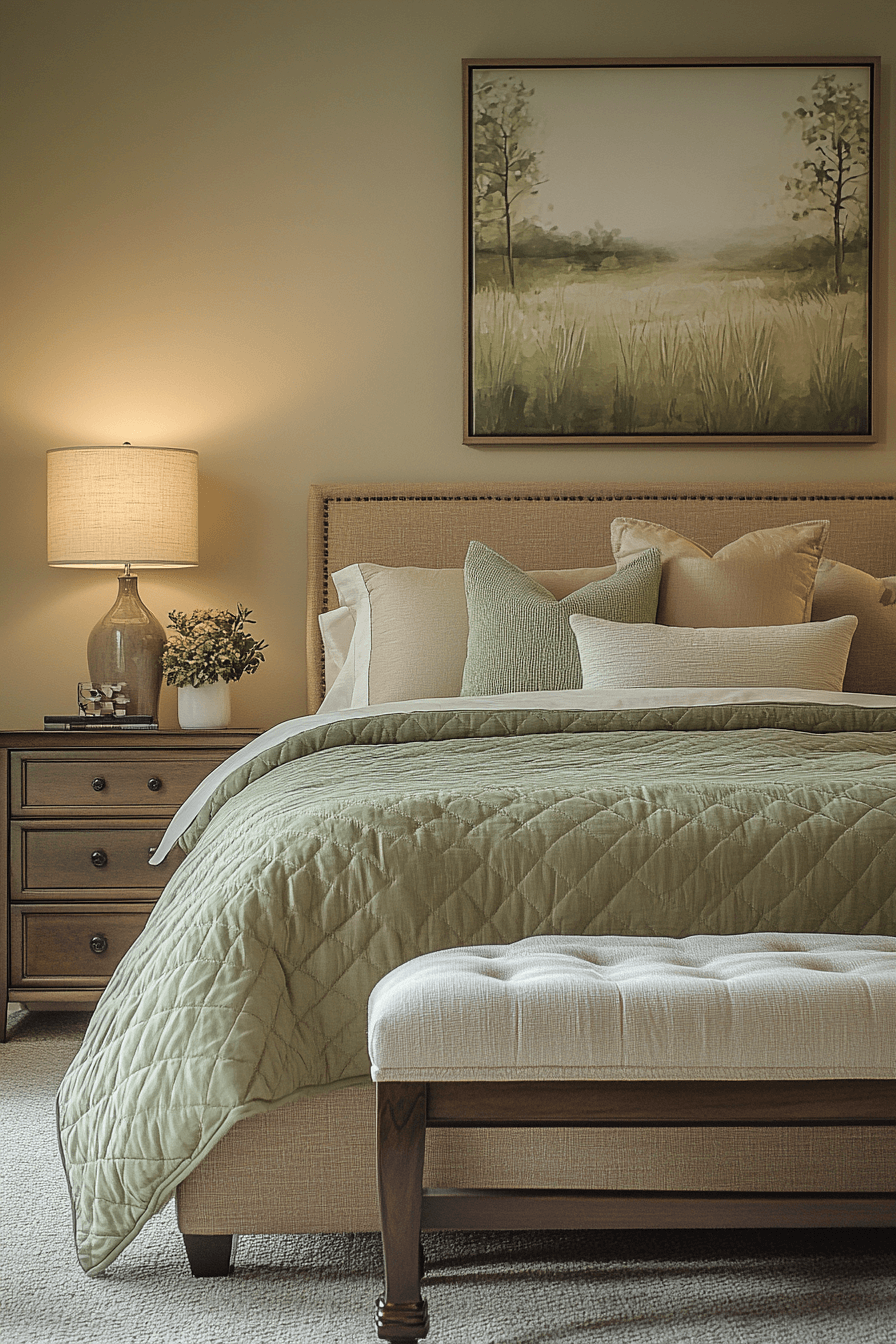 Beige And Green Bedroom Ideas