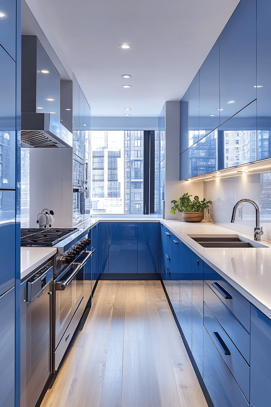 29 Blue and White Kitchen Cabinets That Bring Fresh Style and Lasting Charm 5 blue and white kitchen cabinets