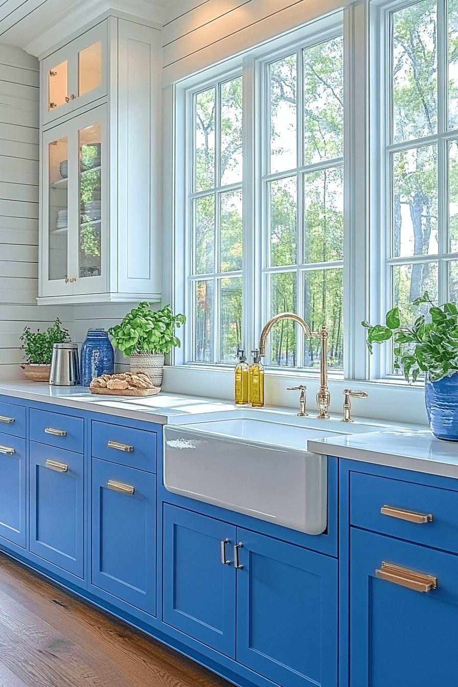29 Blue and White Kitchen Cabinets That Bring Fresh Style and Lasting Charm 6 blue and white kitchen cabinets